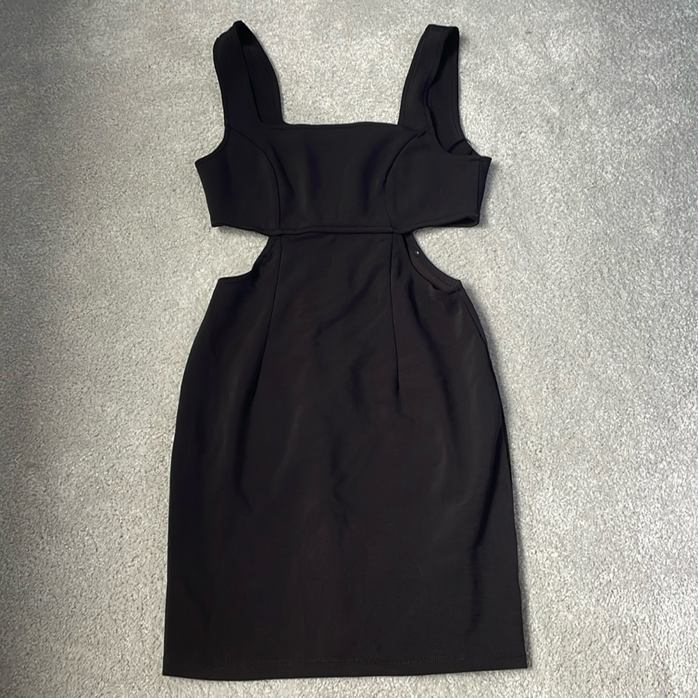 Mini Black Cut Out Dress. Size small.